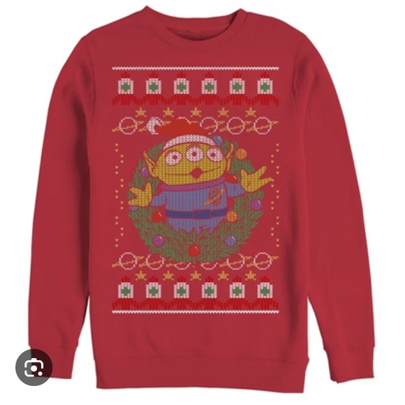 Disney Tops - ❄️ Unisex Ugly Christmas Sweater sweatshirt Alien Pixar / Disney - Toy Story
